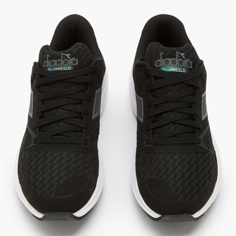 Diadora Women's Mythos Blushield Vortice 8 Running Shoe - Black/White-Regular (B) 5 Diadora Women's Mythos Blushield Vortice 8 Running Shoe - Black/White-Regular (B) - Image 3