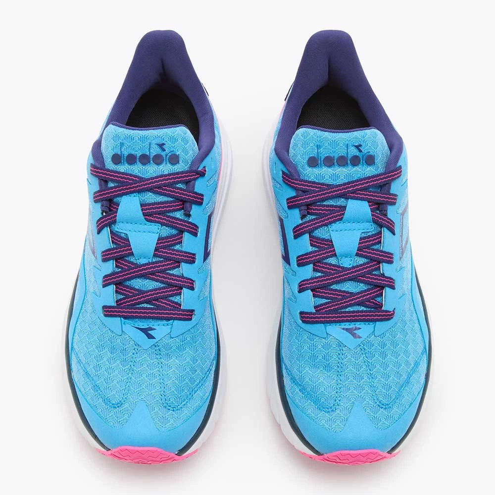 Diadora Women's Nucleo Running Shoe - Bonnie Blue/Pink Fluo - Regular (B) 3 Diadora Women's Nucleo Running Shoe - Bonnie Blue/Pink Fluo - Regular (B) - Image 2