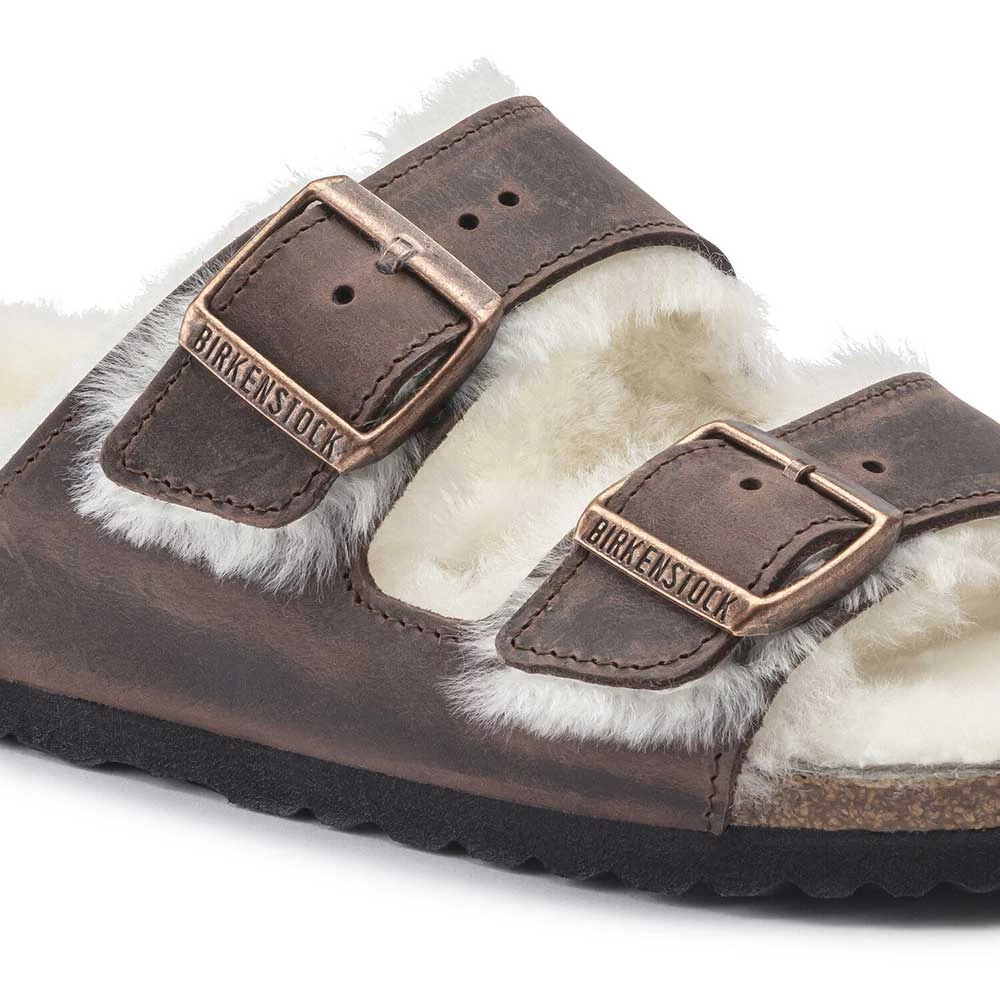 Birkenstock Arizona Shearling Sandal - Habana Natural- Medium/Narrow 5 Birkenstock Arizona Shearling Sandal - Habana Natural- Medium/Narrow - Image 3