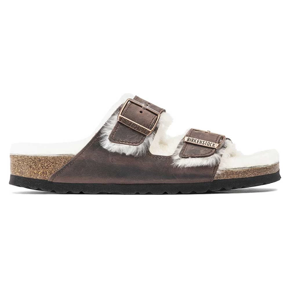 Birkenstock Arizona Shearling Sandal - Habana Natural- Medium/Narrow 4 Birkenstock Arizona Shearling Sandal - Habana Natural- Medium/Narrow - Image 2