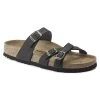 Birkenstock Women's Franca Oiled Leather Sandals- Black- Regular/Wide -Women Shoes Shop 1021203