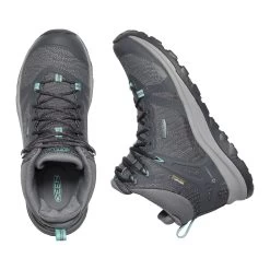 Keen Women's Terradora II Mid Waterproof Hiking Boot - Magnet/Ocean Wave - Regular (B) -Women Shoes Shop 1022353 PLD large