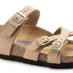 Birkenstock Women's Franca Nubuck Soft Footbed - Sandcastle- Regular/Wide 11 Birkenstock Women's Franca Nubuck Soft Footbed - Sandcastle- Regular/Wide -Women Shoes Shop 1022956 detail 1