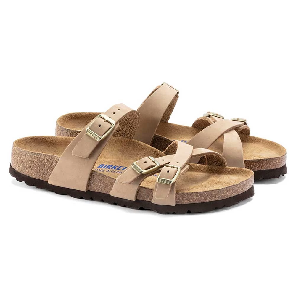 Birkenstock Women's Franca Nubuck Soft Footbed - Sandcastle- Regular/Wide 4 Birkenstock Women's Franca Nubuck Soft Footbed - Sandcastle- Regular/Wide - Image 2