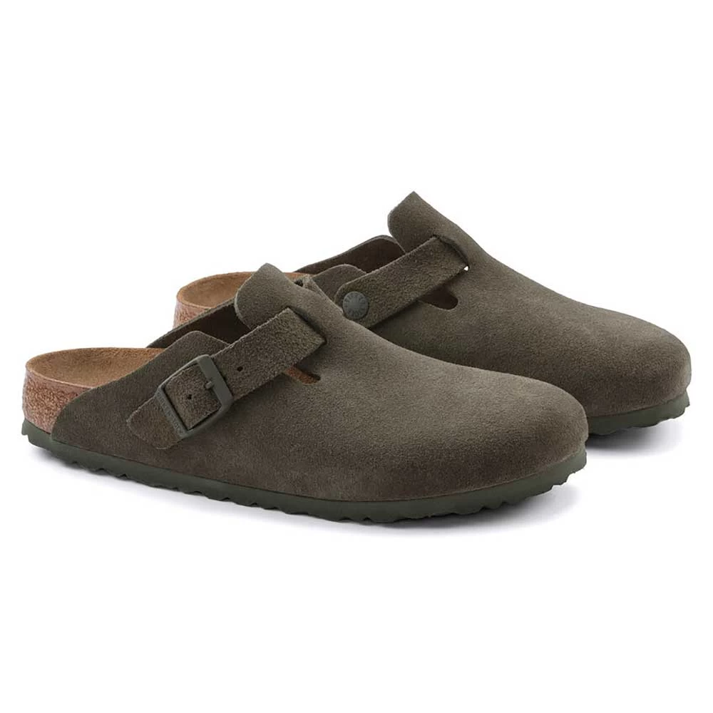 Birkenstock Women's Boston Suede Clog - Thyme - Regular 5 Birkenstock Women's Boston Suede Clog - Thyme - Regular - Image 3
