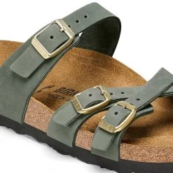 Birkenstock Women's Franca Nubuck Sandal - Thyme - Regular/Wide -Women Shoes Shop 1025725 detail 1