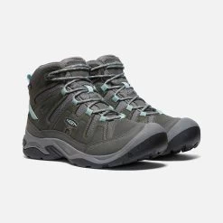 Keen Women's Circadia Mid WP Hiking Boot - Steel Grey/Cloud Blue - Regular (B) -Women Shoes Shop 1026763 PLA PDP 1