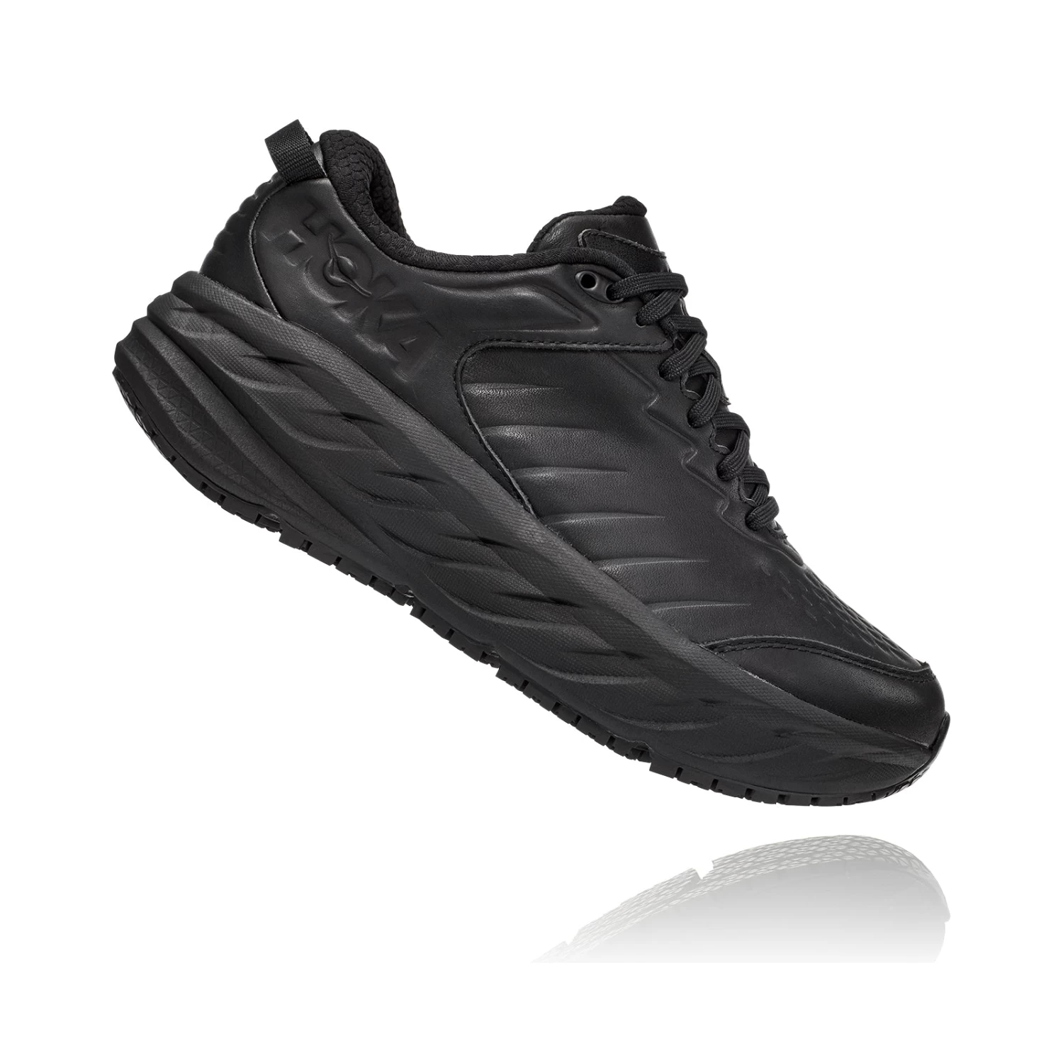 Hoka Women's Bondi SR Running Shoe - Black/Black - Regular (B) 2 Hoka Women's Bondi SR Running Shoe - Black/Black - Regular (B)