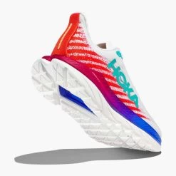 Hoka Women's Mach 5 - White/Flame - Regular (B) 9 Hoka Women's Mach 5 - White/Flame - Regular (B) -Women Shoes Shop 1127894 WFM 4