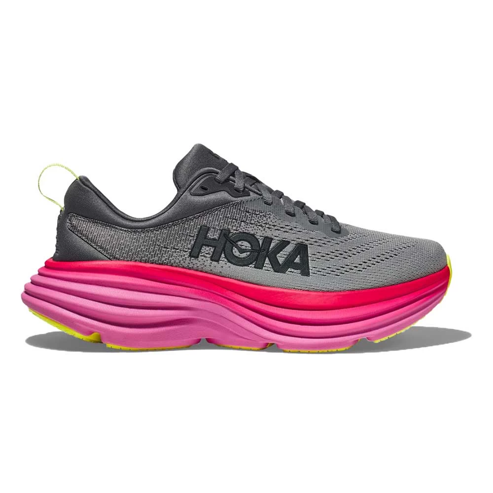 Hoka Women's Bondi 8 Running Shoe- Castlerock/Strawberry- Regular (B) 3 Hoka Women's Bondi 8 Running Shoe- Castlerock/Strawberry- Regular (B)