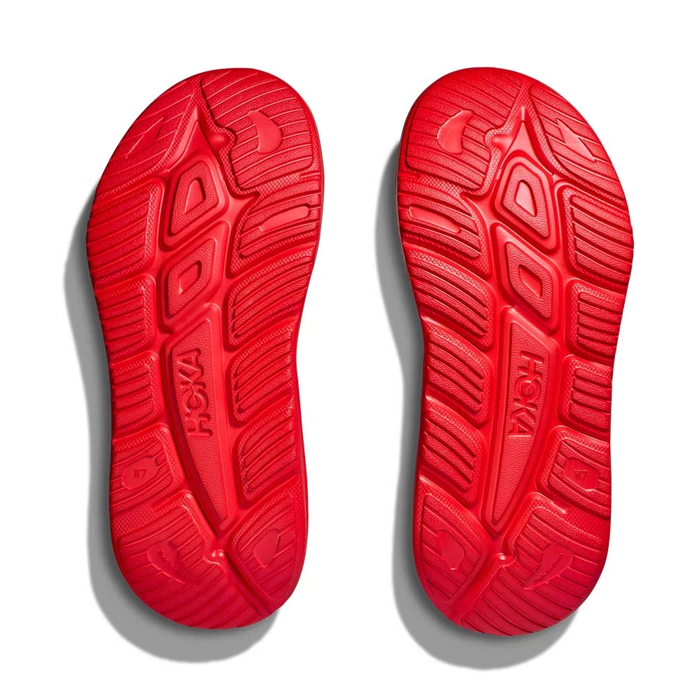 Hoka Unisex Ora Recovery Slide 3 - Bellwether Blue/Red Alert - Regular (D) 10 Hoka Unisex Ora Recovery Slide 3 - Bellwether Blue/Red Alert - Regular (D) - Image 8