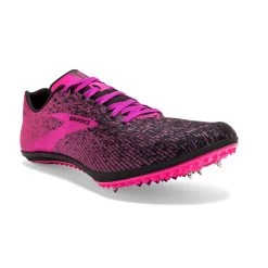 BROOKS Women's Mach 19 Track Spike - Black/Hollyhock/Pink- Regular (B) -Women Shoes Shop 120311 063 A Mach 19