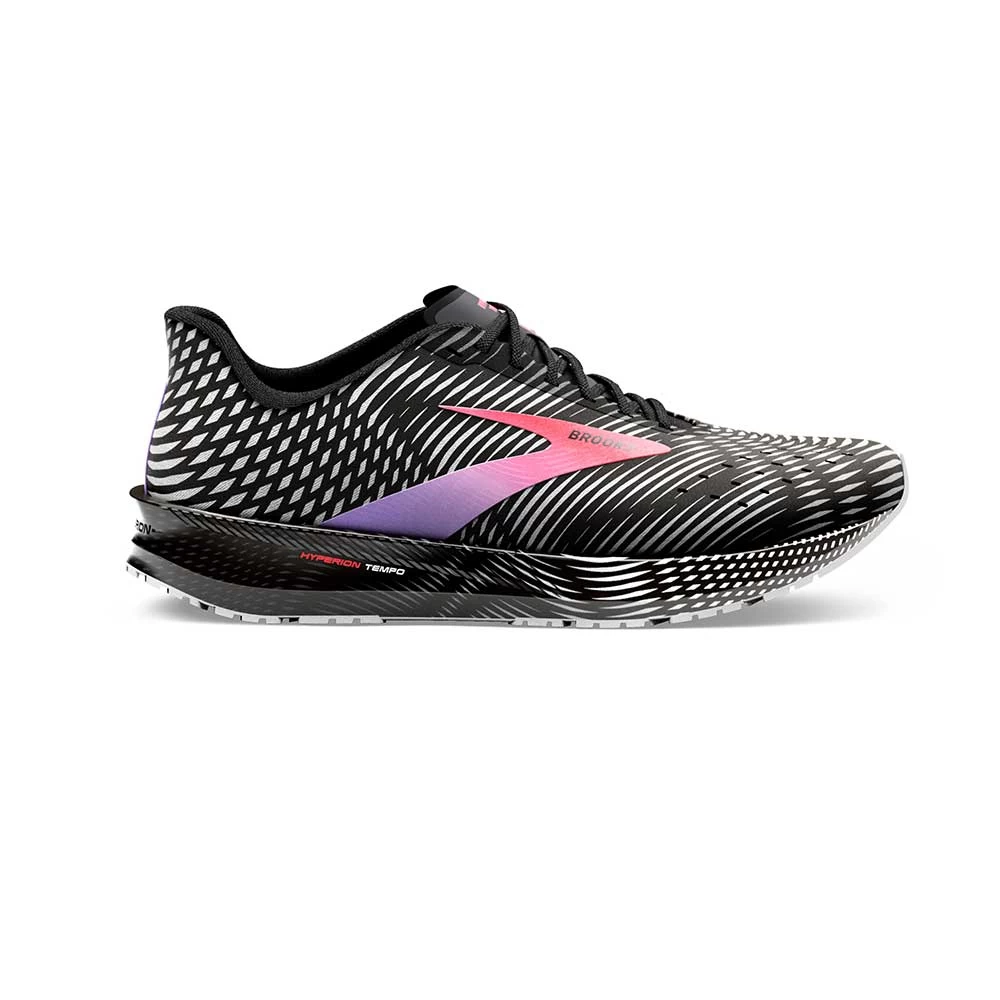 BROOKS Women's Hyperion Tempo Running Shoe- Black/Coral/Purple - Regular (B) 3 BROOKS Women's Hyperion Tempo Running Shoe- Black/Coral/Purple - Regular (B)