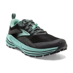 BROOKS Women's Cascadia 16 Trail Running Shoes - Black/Ebony/Yucca - Regular (B) -Women Shoes Shop 120363 049 A Cascadia 16
