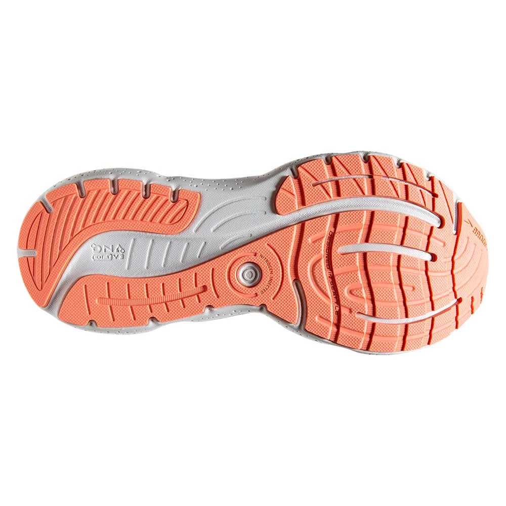 BROOKS Women's Glycerin 20 Running Shoe- Oyster/Latigo Bay/Coral - Wide (D) 8 BROOKS Women's Glycerin 20 Running Shoe- Oyster/Latigo Bay/Coral - Wide (D) - Image 6