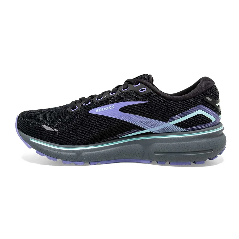 BROOKS Women's Ghost 15 Running Shoe- Black/Jacaranda/Salt- Regular (B) 6 BROOKS Women's Ghost 15 Running Shoe- Black/Jacaranda/Salt- Regular (B) - Image 4