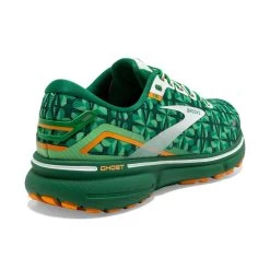 BROOKS Women's Ghost 15 Run Lucky - Green/White/Orange- Regular (B) -Women Shoes Shop 120380 371 H Ghost 15