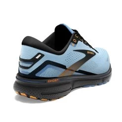 BROOKS Women's Ghost 15 Running Shoe- Light Blue/Black/Yellow - Regular (B) -Women Shoes Shop 120380 437 H Ghost 15