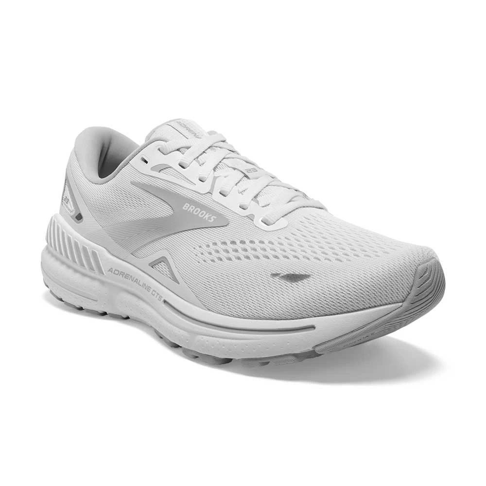 BROOKS W Adrenaline GTS 23 (D) - White/Oyster/Silver 4 BROOKS W Adrenaline GTS 23 (D) - White/Oyster/Silver - Image 2