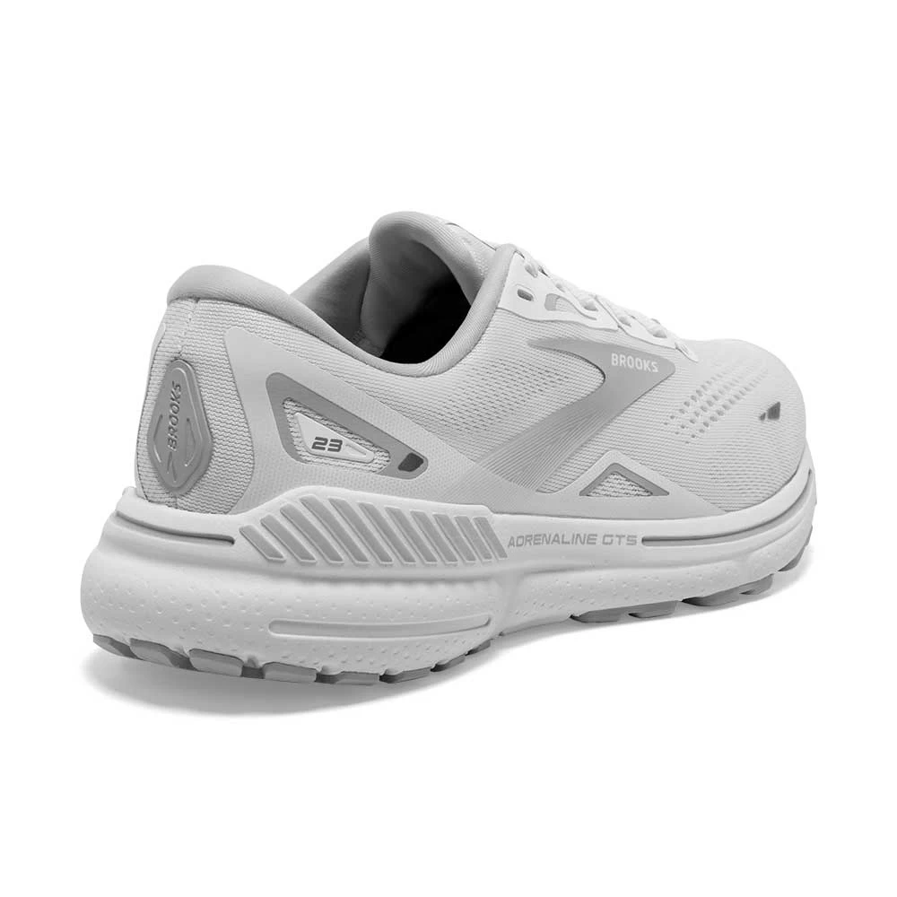 BROOKS W Adrenaline GTS 23 (D) - White/Oyster/Silver 7 BROOKS W Adrenaline GTS 23 (D) - White/Oyster/Silver - Image 5