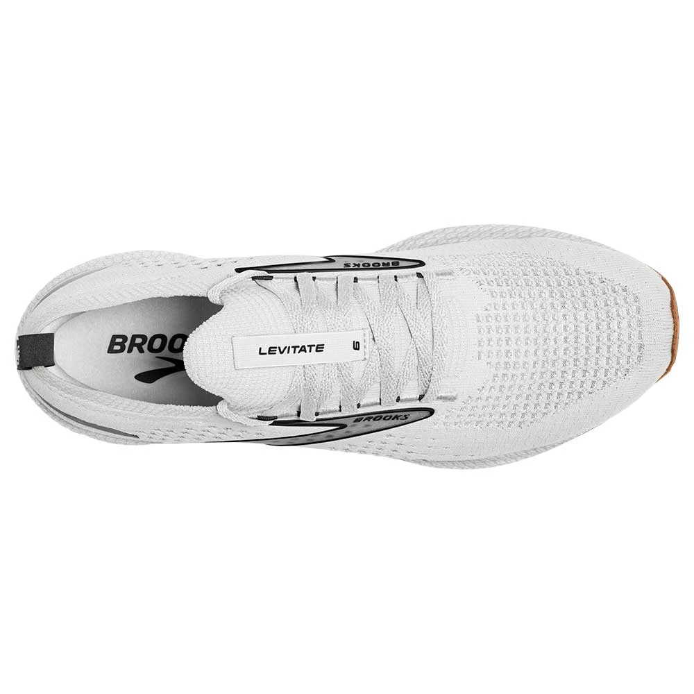 BROOKS Women's Levitate StealthFit 6 Running Shoe- White/Bran- Regular (B) 5 BROOKS Women's Levitate StealthFit 6 Running Shoe- White/Bran- Regular (B) - Image 3