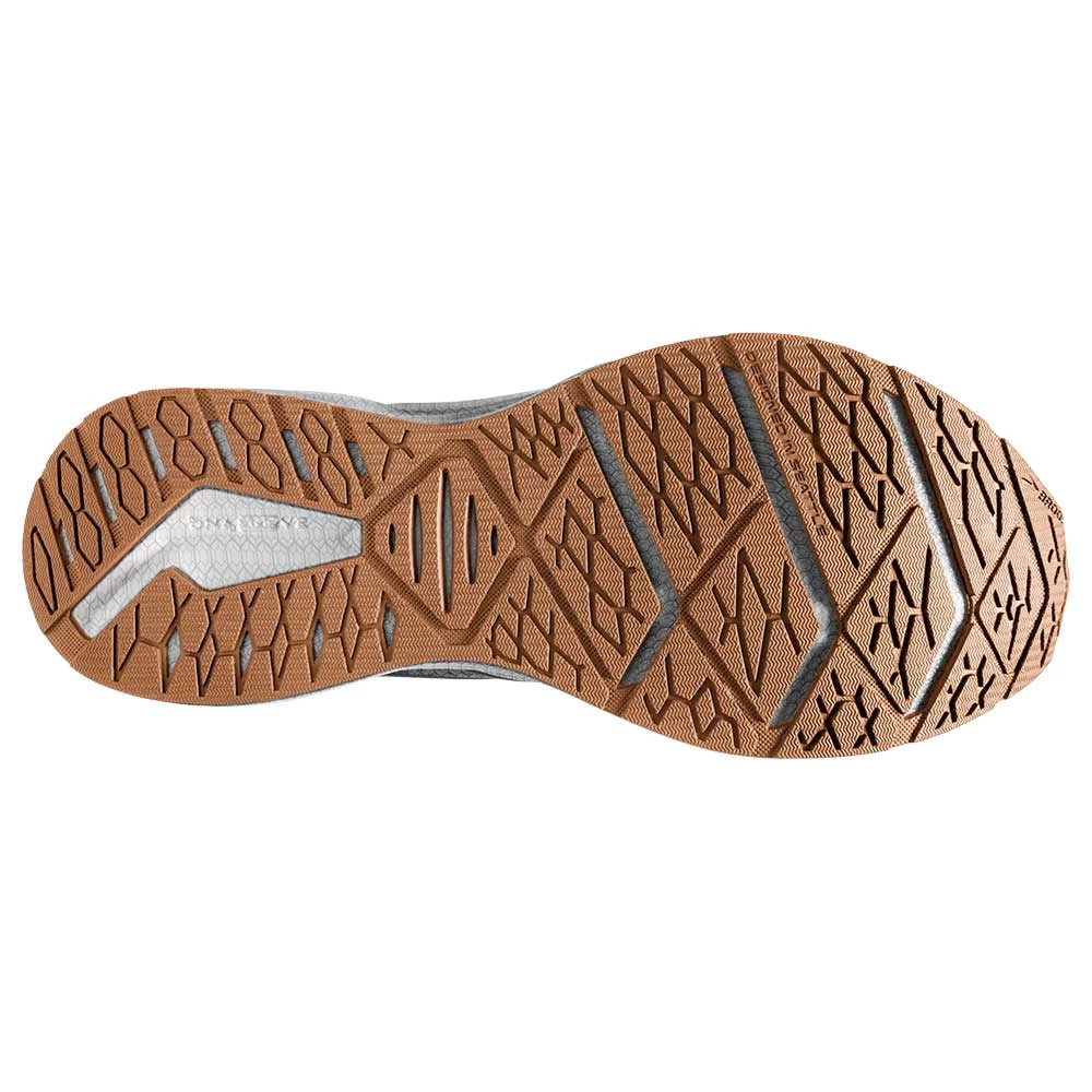 BROOKS Women's Levitate StealthFit 6 Running Shoe- White/Bran- Regular (B) 8 BROOKS Women's Levitate StealthFit 6 Running Shoe- White/Bran- Regular (B) - Image 6