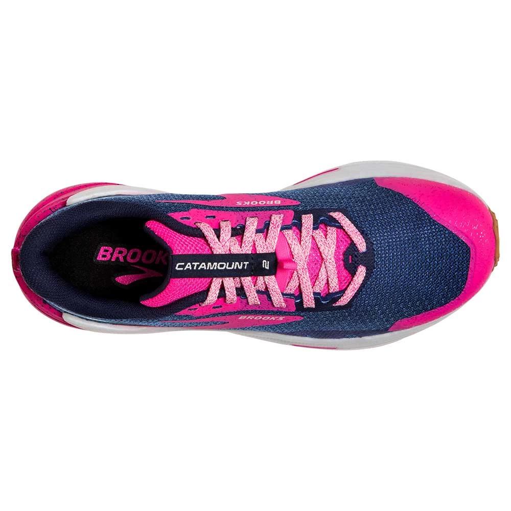 BROOKS Women's Catamount 2 Trail Running Shoe- Peacoat/Pink/Biscuit- Regular (B) 7 BROOKS Women's Catamount 2 Trail Running Shoe- Peacoat/Pink/Biscuit- Regular (B) - Image 5