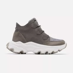 Sorel Women's Kinetic Breakthru Caribou WP Boot- Quarry- Regular (B)