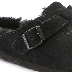 Birkenstock Boston Shearling Black Suede Leather- Regular/Wide 16 Birkenstock Boston Shearling Black Suede Leather- Regular/Wide -Women Shoes Shop 259883 detail 1 1
