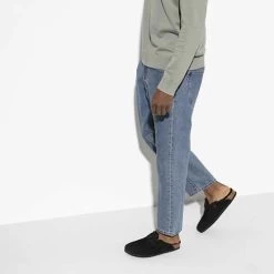 Birkenstock Boston Shearling Black Suede Leather- Regular/Wide 17 Birkenstock Boston Shearling Black Suede Leather- Regular/Wide -Women Shoes Shop 259883 f look m 1