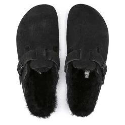 Birkenstock Boston Shearling Black Suede Leather- Regular/Wide 13 Birkenstock Boston Shearling Black Suede Leather- Regular/Wide -Women Shoes Shop 259883 top 1