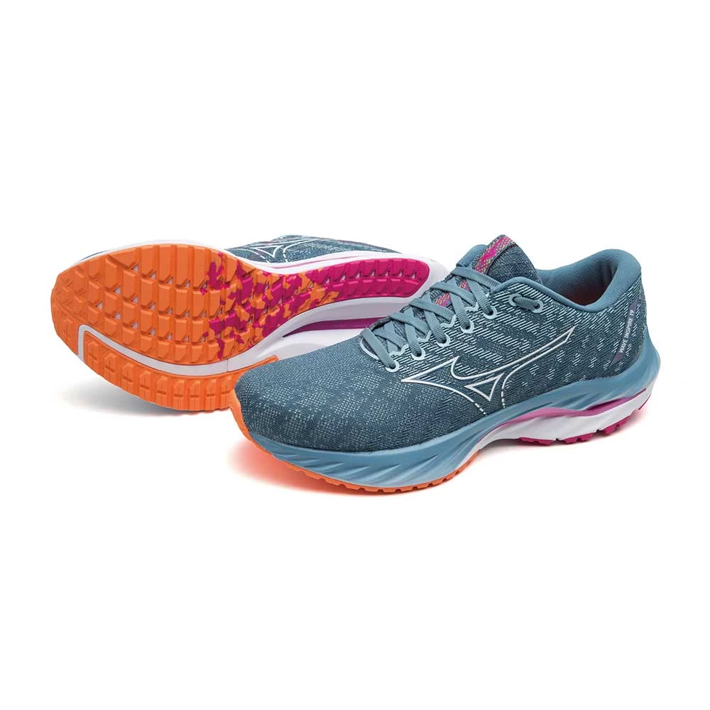 Mizuno Women's Wave Inspire 19 Running Shoe- Provincial Blue/White- Wide (D) 5 Mizuno Women's Wave Inspire 19 Running Shoe- Provincial Blue/White- Wide (D) - Image 3