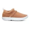 OOfos Women's OOcoozie Low Shoe Recovery Shoe - White/Chestnut -Women Shoes Shop 5074WHTCHEST shot1
