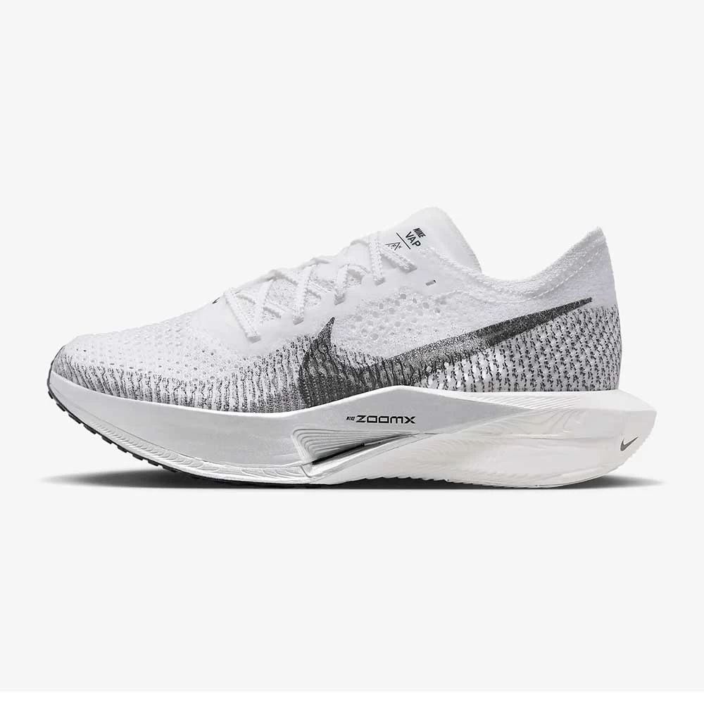 Women's Nike ZoomX Vaporfly Next% 3 Running Shoe- White/Dark Smoke Grey/Particle Grey- Regular (B) 4 Women's Nike ZoomX Vaporfly Next% 3 Running Shoe- White/Dark Smoke Grey/Particle Grey- Regular (B) - Image 3