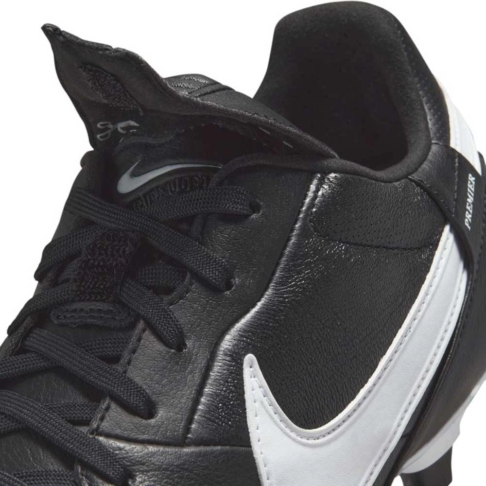 Nike Unisex Premier III FG Soccer Shoe- Black/White 9 Nike Unisex Premier III FG Soccer Shoe- Black/White - Image 7