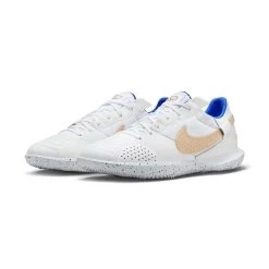 Unisex Nike Streetgato IC Soccer Shoes- White/Metallic Gold/Hyper Royal - Regular (D) -Women Shoes Shop AURORA DC8466 174 PHCFH001 2000