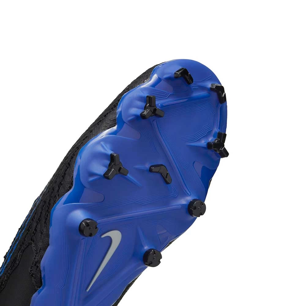 Nike Phantom GX Academy MG Soccer Cleat - Black/Chrome-Hyper Royal- Regular (D) 9 Nike Phantom GX Academy MG Soccer Cleat - Black/Chrome-Hyper Royal- Regular (D) - Image 7