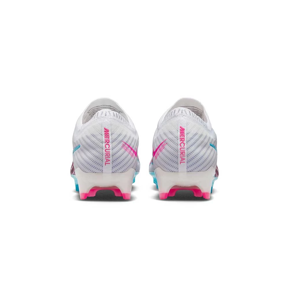 Nike Unisex Zoom Mercurial Vapor 15 Elite FG Soccer Cleats - White/Baltic Blue/Pink Blast - Regular (D) 8 Nike Unisex Zoom Mercurial Vapor 15 Elite FG Soccer Cleats - White/Baltic Blue/Pink Blast - Regular (D) - Image 6