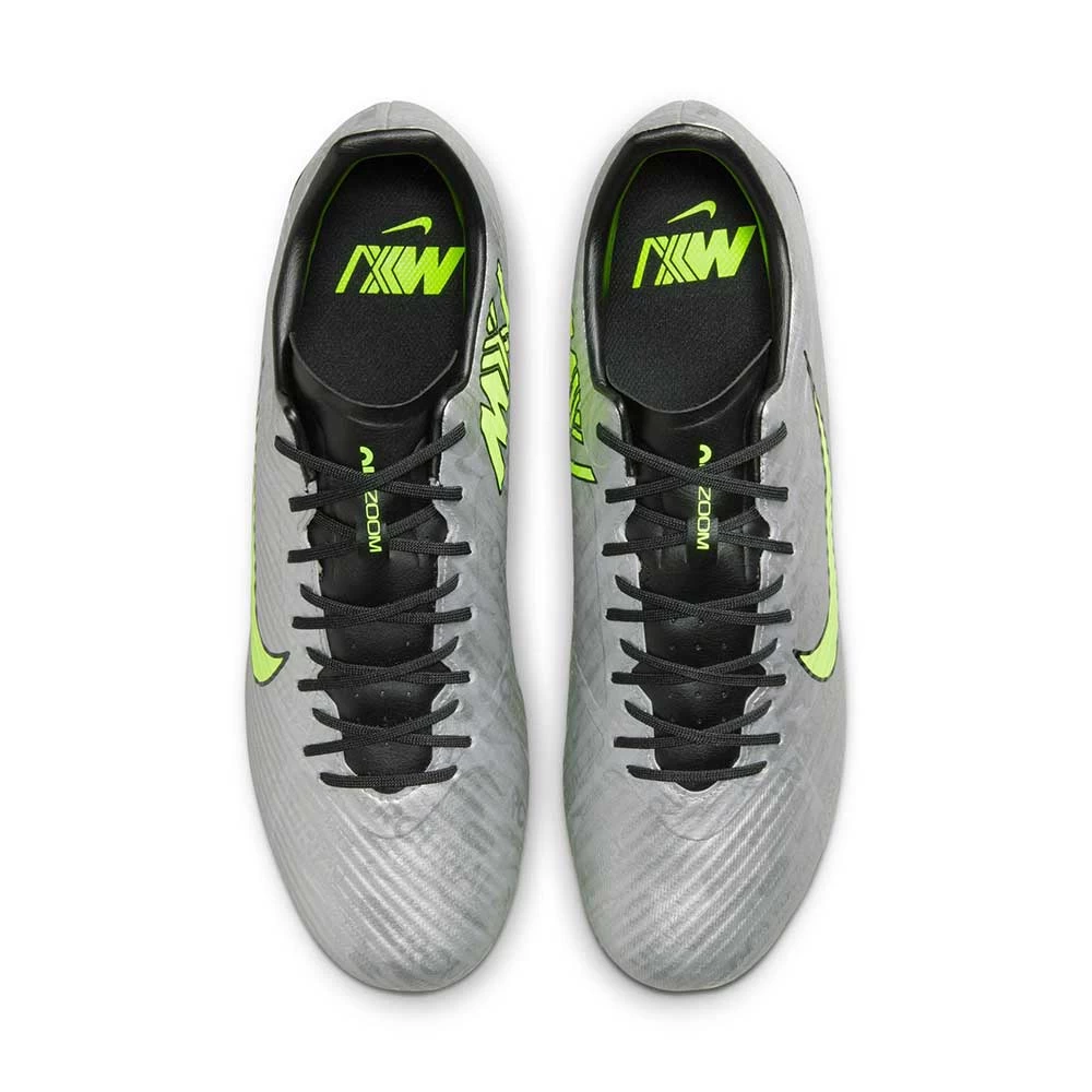 Unisex Nike Zoom Mercurial Vapor 15 Academy XXV MG Soccer Cleats - Metallic Silver/Volt - Regular (D) 6 Unisex Nike Zoom Mercurial Vapor 15 Academy XXV MG Soccer Cleats - Metallic Silver/Volt - Regular (D) - Image 4