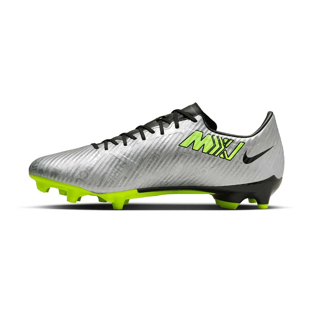 Unisex Nike Zoom Mercurial Vapor 15 Academy XXV MG Soccer Cleats - Metallic Silver/Volt - Regular (D) 4 Unisex Nike Zoom Mercurial Vapor 15 Academy XXV MG Soccer Cleats - Metallic Silver/Volt - Regular (D) - Image 2