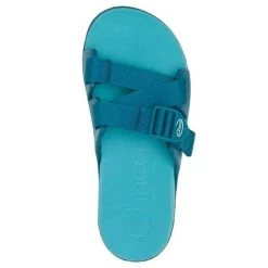 Chaco Women's Chillos Slide - Ocean Blue- Regular (B) -Women Shoes Shop CHAW JCH109118 022221 S22 TOP