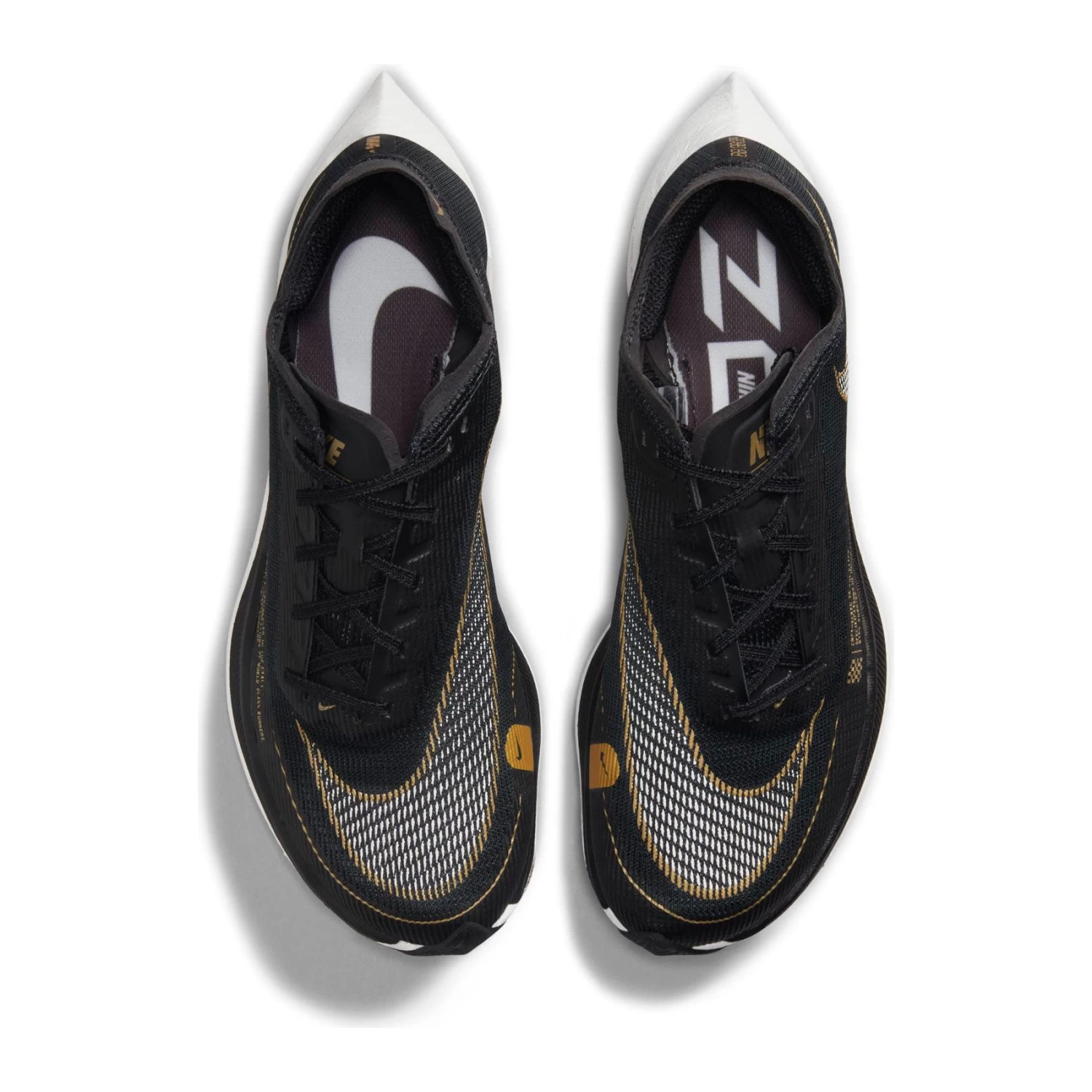 Nike Women's ZoomX Vaporfly Next % 2 Racing Shoe - Black/White/Metallic Gold Coin - Regular (B) 7 Nike Women's ZoomX Vaporfly Next % 2 Racing Shoe - Black/White/Metallic Gold Coin - Regular (B) - Image 5