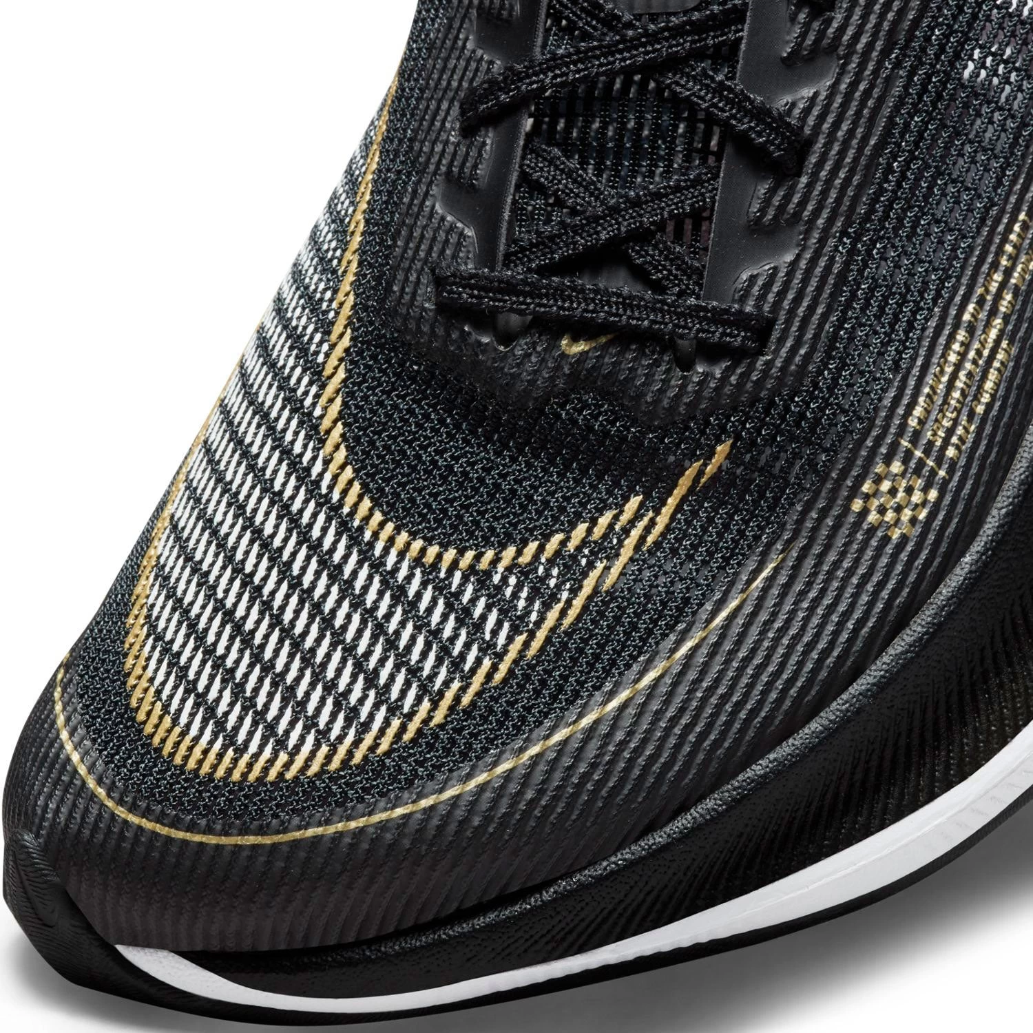 Nike Women's ZoomX Vaporfly Next % 2 Racing Shoe - Black/White/Metallic Gold Coin - Regular (B) 9 Nike Women's ZoomX Vaporfly Next % 2 Racing Shoe - Black/White/Metallic Gold Coin - Regular (B) - Image 7