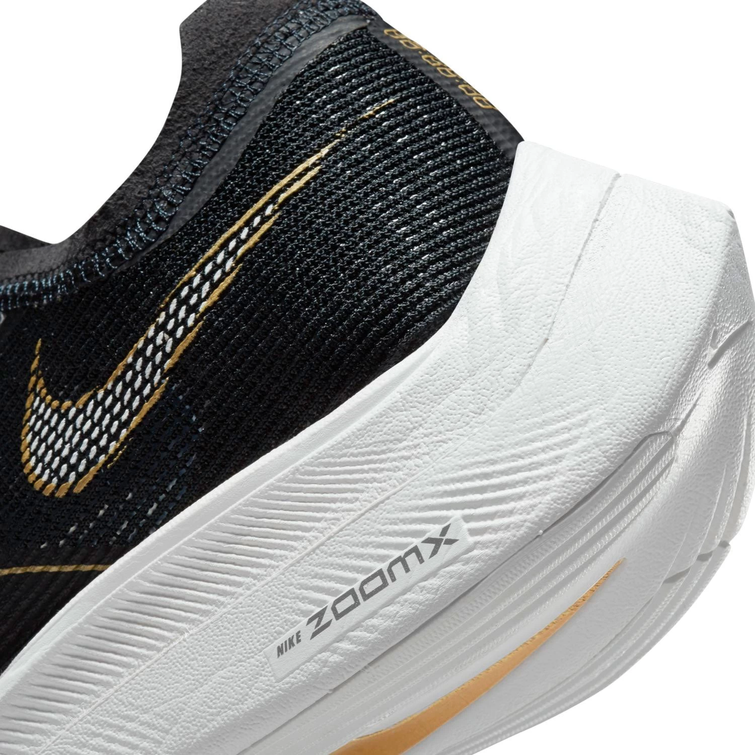 Nike Women's ZoomX Vaporfly Next % 2 Racing Shoe - Black/White/Metallic Gold Coin - Regular (B) 10 Nike Women's ZoomX Vaporfly Next % 2 Racing Shoe - Black/White/Metallic Gold Coin - Regular (B) - Image 8