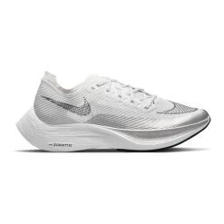 Nike Women's ZoomX Vaporfly Next% 2 Running Shoe - White/Black-Metallic Silver - Regular (B)