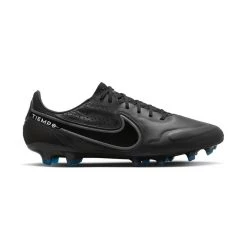 Unisex Nike Tiempo Legend 9 Elite FG Soccer Shoe- Black/Dk Smoke Grey/Summit White