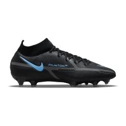 Nike Unisex Phantom GT2 Elite FG Soccer Shoe - Black/Black/Iron Grey