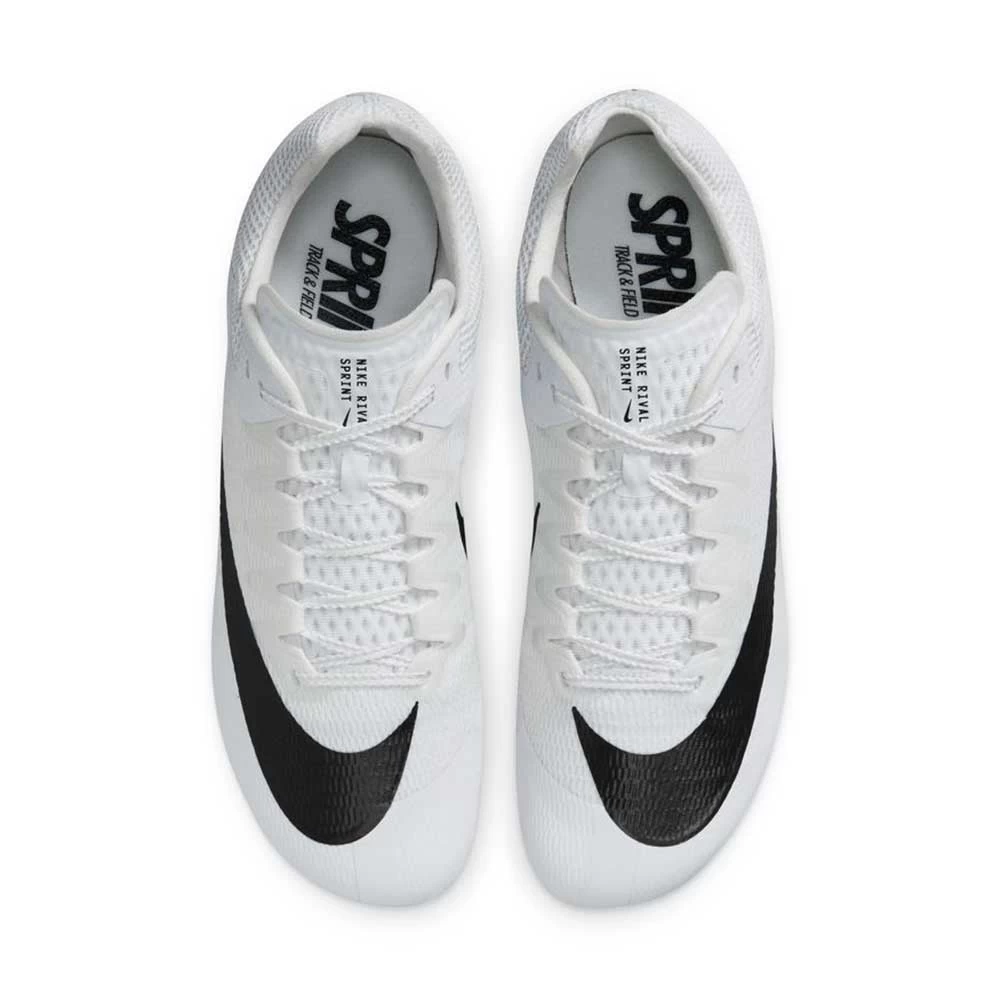 Unisex Nike Zoom Rival Sprint Spike- White/Black/Metallic Silver- Regular (D) 6 Unisex Nike Zoom Rival Sprint Spike- White/Black/Metallic Silver- Regular (D) - Image 4
