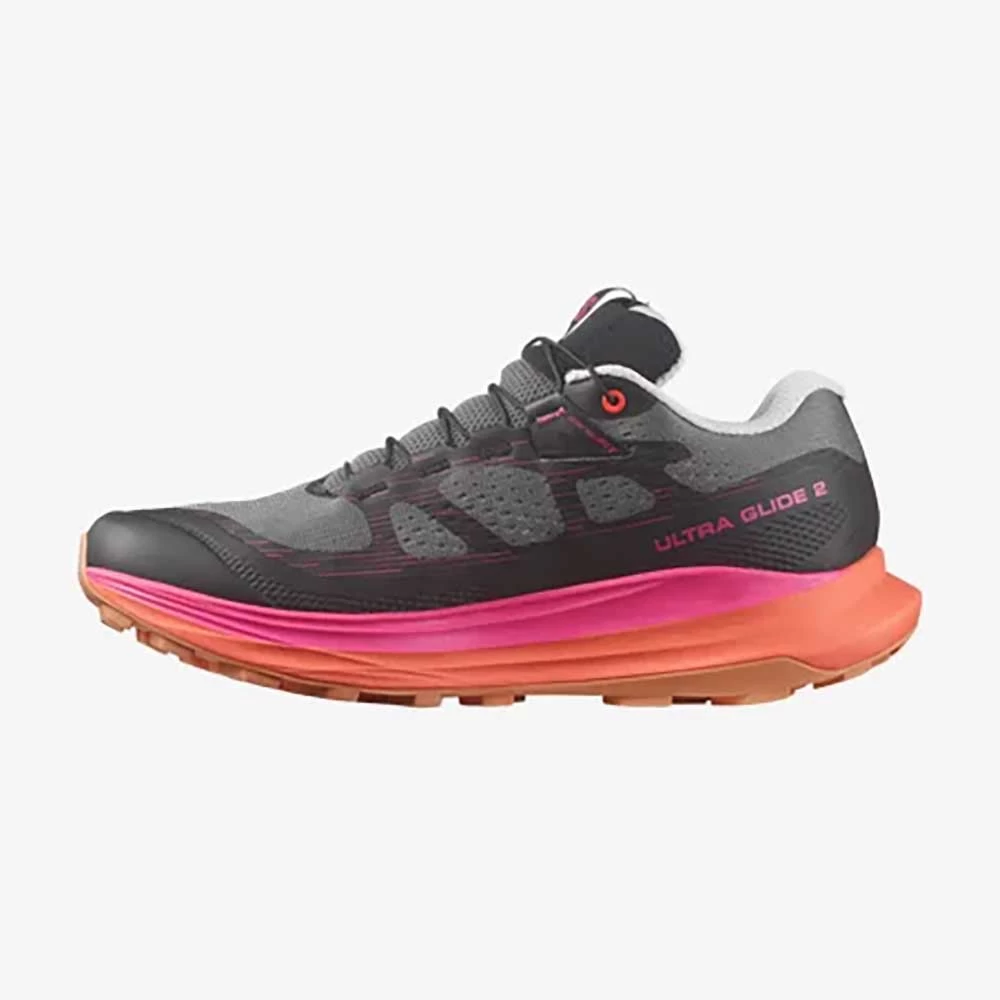 Salomon Women's Ultra Glide 2 Trail Running Shoe - Plum Kitten/Black/Pink Glo - Regular (B) 4 Salomon Women's Ultra Glide 2 Trail Running Shoe - Plum Kitten/Black/Pink Glo - Regular (B) - Image 2