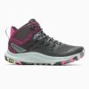 Merrell Women's Antora 3 Mid Waterproof Boot - Black/Fuchsia - Regular (B) -Women Shoes Shop MRLW J067582 020722 S23 000